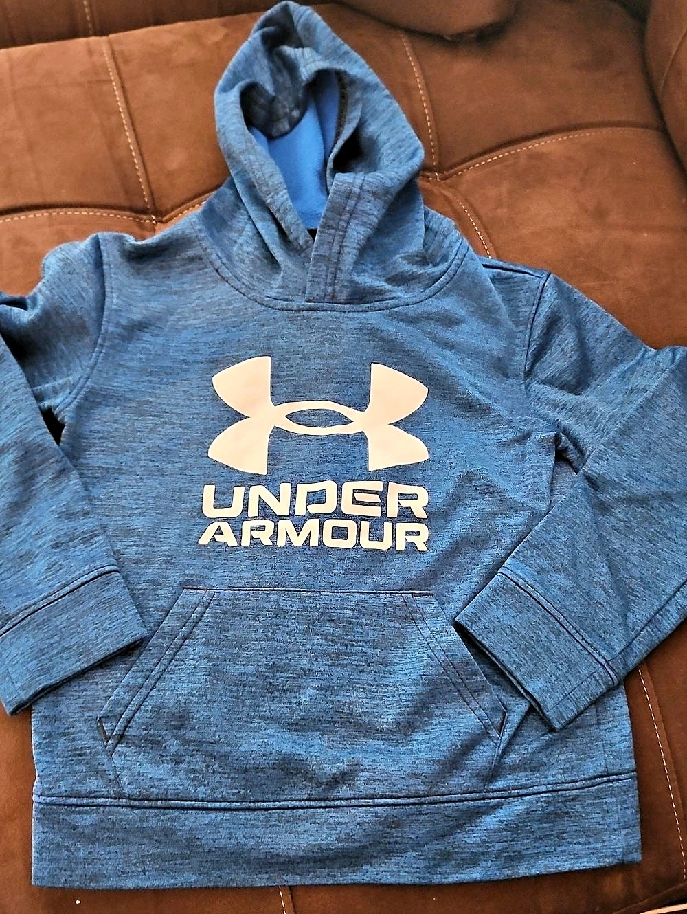 Under Armour Boys Size 6 Blue Hoodie Like New